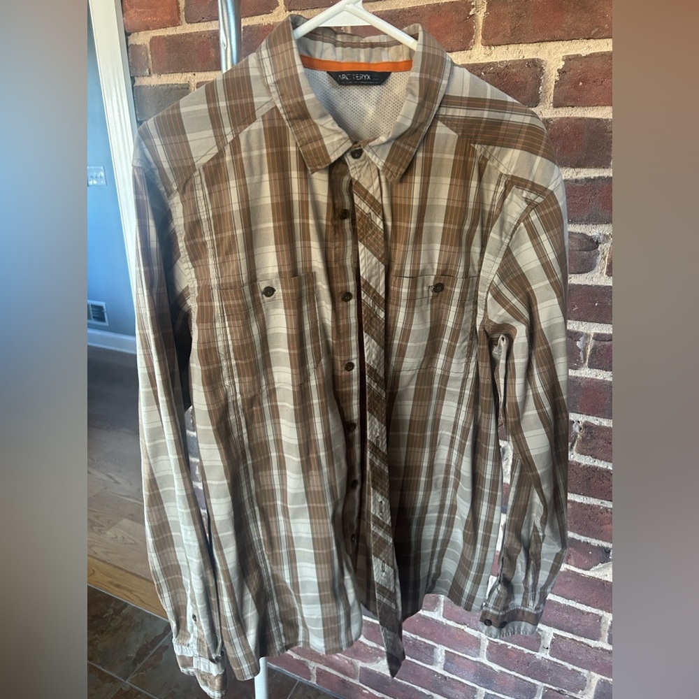 Men’s Arcteryx button down shirt